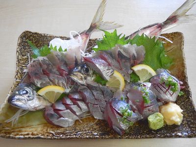 日本海の荒波にもまれた浜田の特選ブランド…どんちっちアジ