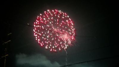★full回転…野球に花火(女将FBから)