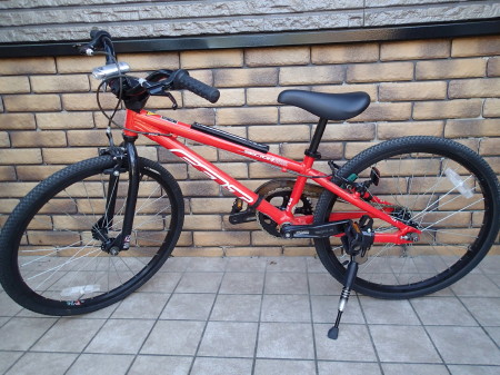 自転車に乗る前にパンクした