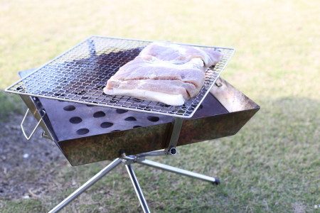 BBQで焼き鳥を焼いてみました　2015秋