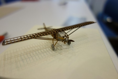 タミヤフェアでエアロベースの飛行機作り体験をしました