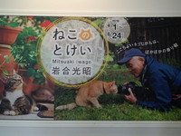 「ねこのとけい」　岩合光昭さんの写真展　＠磐田市香りの博物館