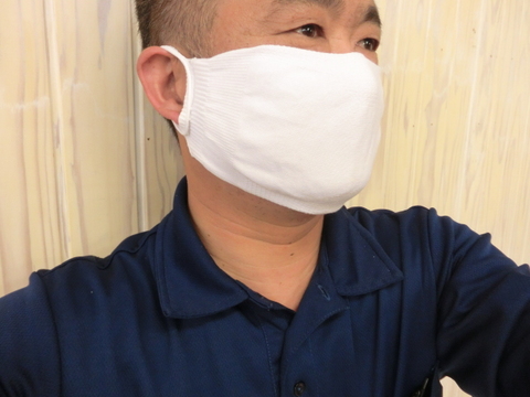 ご好評いただいております。国産コットンマスク。コマツヤ家具