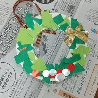 かわいいリース作ったよ