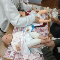お世話の練習