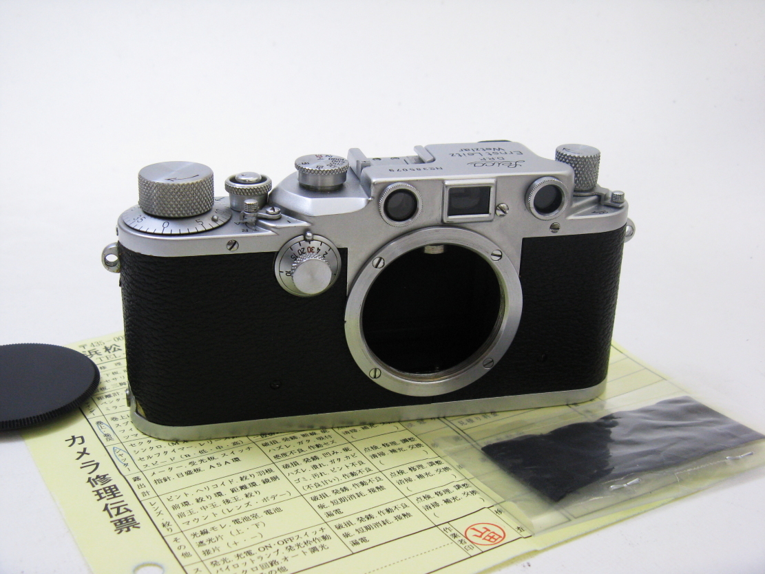 修理完了： ライカ IIIC 段付き #38万台 Leica IIIc Wartime model l