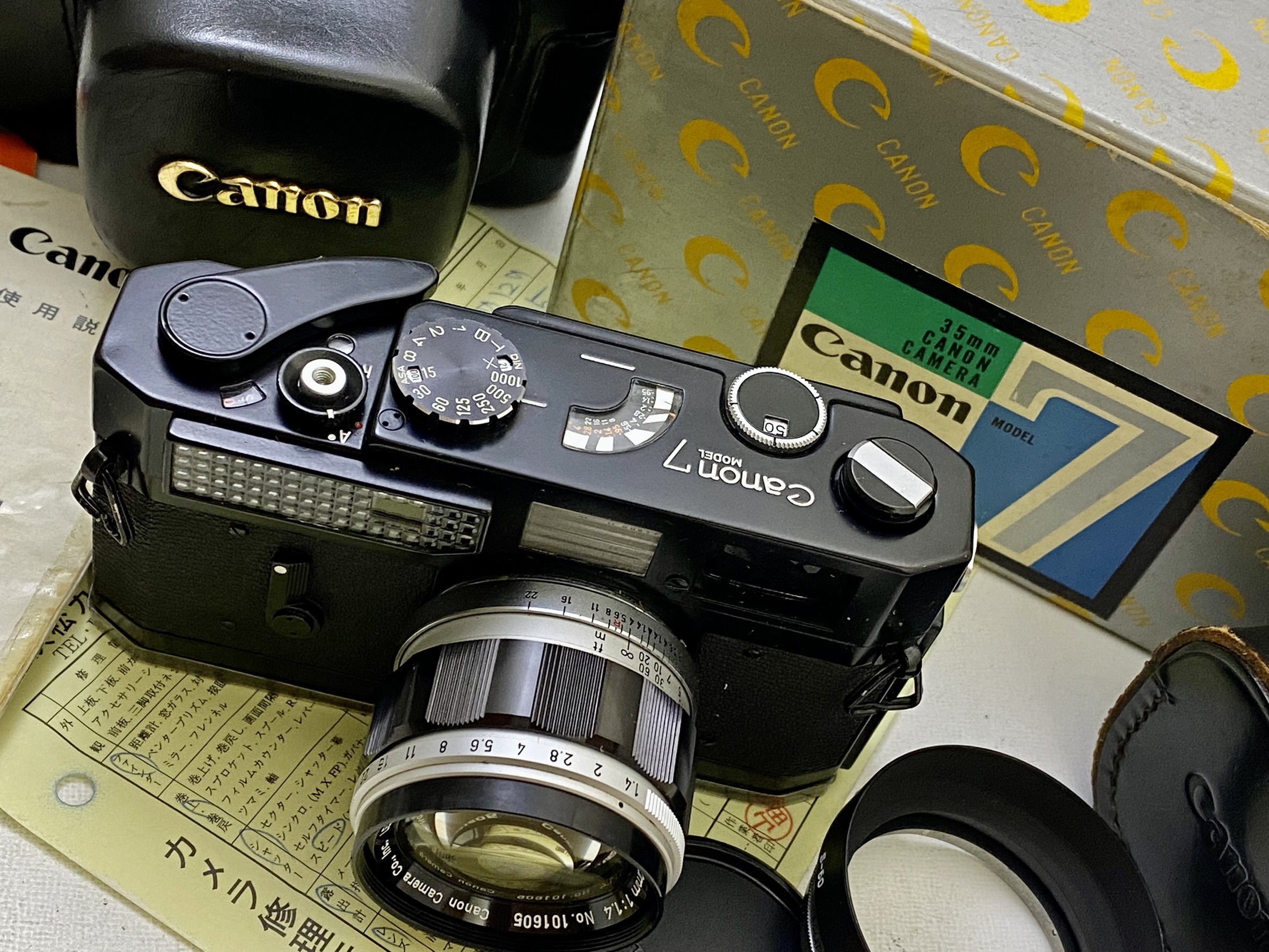 人気の定番 #2010L キャノン Canon Model Black 50mm f1.4 Lens レンジファインダー フィルムカメラ  動作確認済