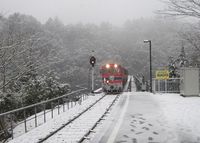 アプト湖上駅　雪景色 2011/02/13 23:44:13