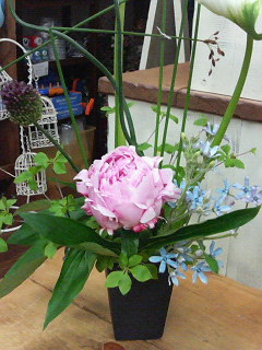 久々のお花のお教室・・・