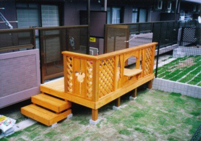 マンションにだってウッドデッキ