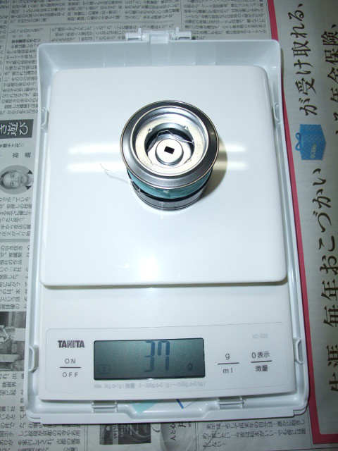 シマノスピニング　スプールの重さ