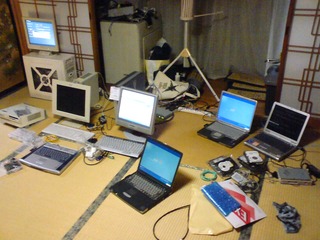 先ずは作業風景
