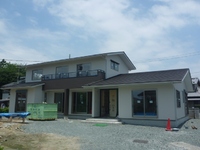 早出の家　足場撤去