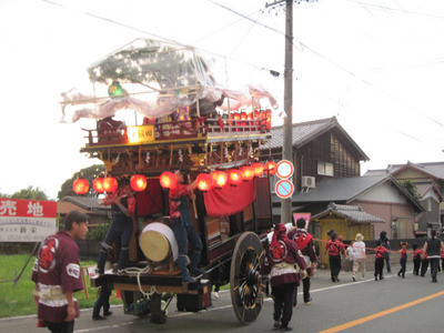 お祭り見学　飯田　山名神社天王祭　その１