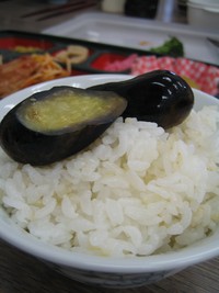 チビなすの浅漬けごはん
