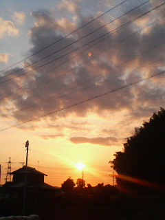 今日の夕焼け☆