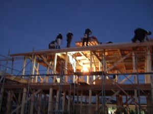 昨日は建前
