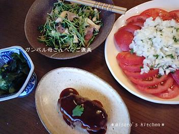 今夜の夕食（説明付）