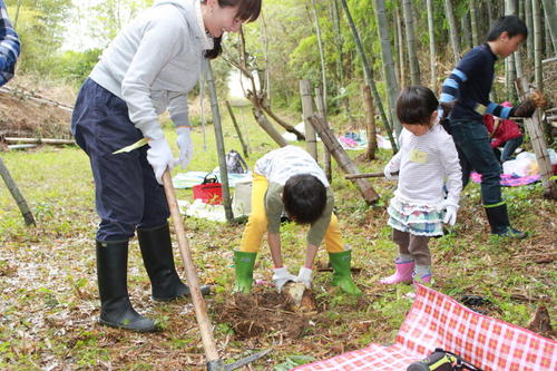 「ゆうとう竹の子掘り体験」無事に終了！