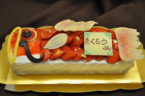 こいのぼりのケーキ