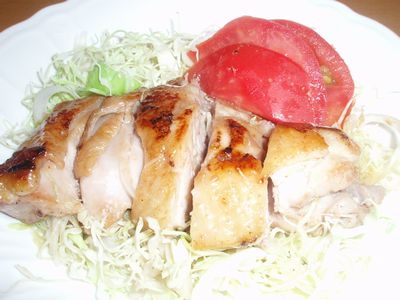 とりモモ肉のガーリックステーキ