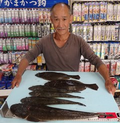 ヒラメおじさん、マゴチが大当たり～！！