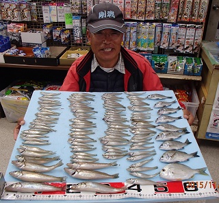 キス釣り：精根尽き果てた！！