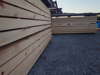 ヒノキの建築材料
