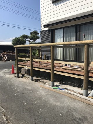 ウッドデッキを新たに・・・続き