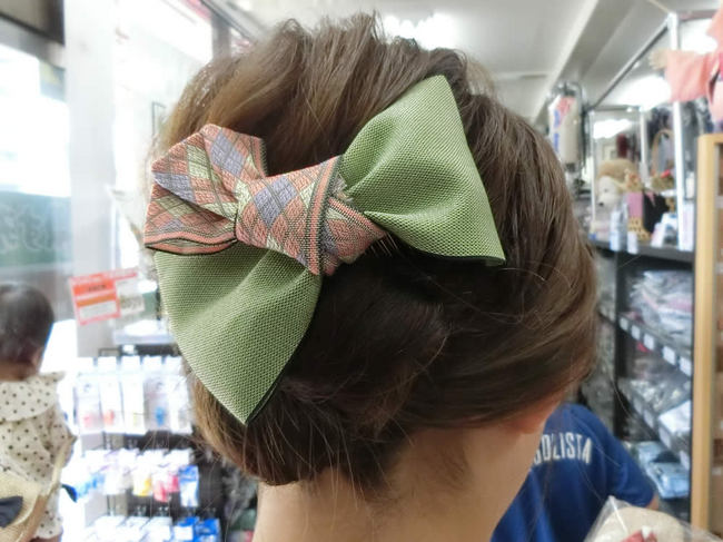 浜松祭り女子のヘアアレンジ紹介 畳の縁リボン髪飾り編 祭り用品専門店 祭すみたや の公式ブログ