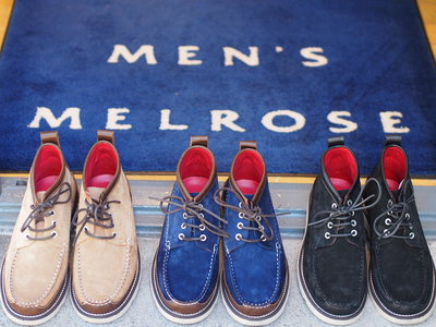 WANDER SHOES×MEN’SMELROSEコンビネーションブーツ