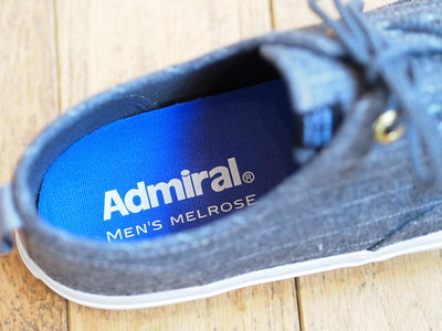 Admiral×MEN’S MELROSE ストライプスニーカー