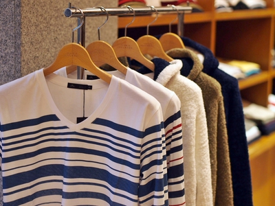 グラデーションパネルボーダーTシャツ/MENS MELROSE(メンズメルローズ)