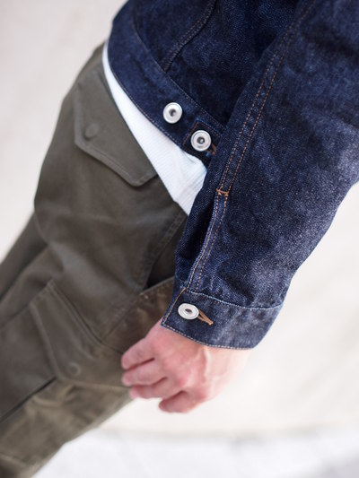 PRODUCT F×MENS MELROSEセルビッジデニムジャケット