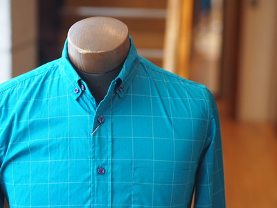 ストレッチウィンドウペンB．D．シャツ/メンズメルローズ(MENS MELROSE)