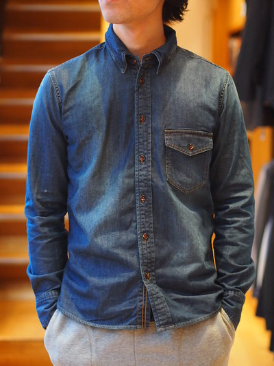 ライトオンスデニムシャツ/MEN’S MELROSE(メンズメルローズ)