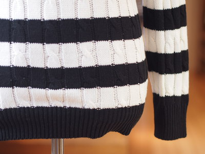 AKM×MEN’S MELROSE ケーブルボーダーニット
