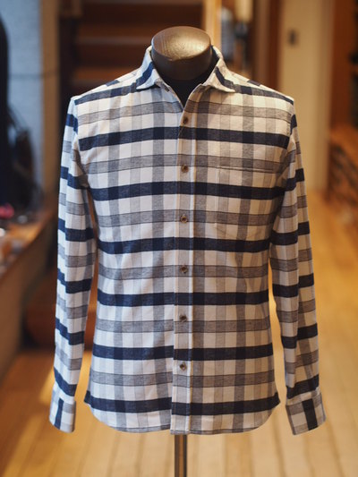 ストレッチネルチェックシャツ/メンズメルローズ（MENS MELROSE）