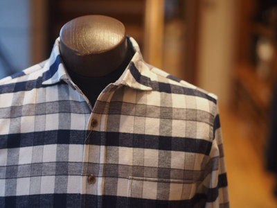 ストレッチネルチェックシャツ/メンズメルローズ（MENS MELROSE）