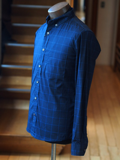 ストレッチウィンドウペンB．D．シャツ/メンズメルローズ(MENS MELROSE)