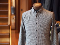 ストレッチネルチドリB．D．シャツ/メンズメルローズ（MEN'S MELROSE）