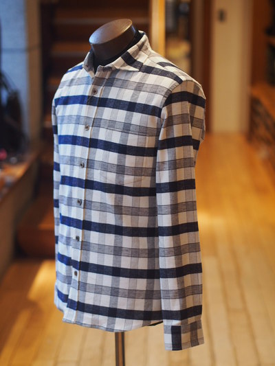ストレッチネルチェックシャツ/メンズメルローズ（MENS MELROSE）
