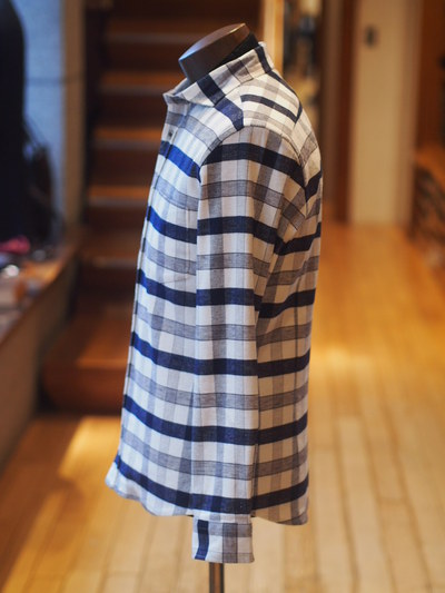 ストレッチネルチェックシャツ/メンズメルローズ（MENS MELROSE）