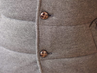 メランジジャカードニットジャケットブルゾン/MEN’S MELROSE(メンズメルローズ)