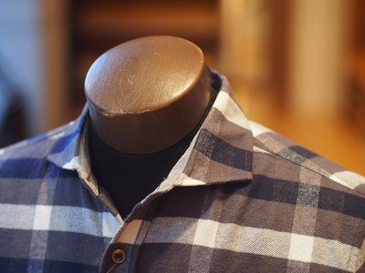 ストレッチネルチェックシャツ/メンズメルローズ（MENS MELROSE）