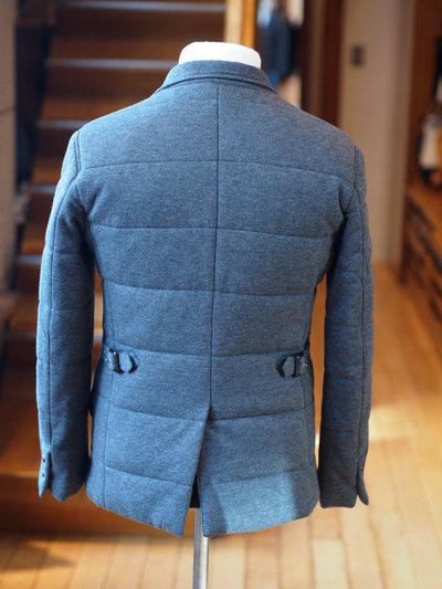 メランジジャカードニットジャケットブルゾン/MEN’S MELROSE(メンズメルローズ)