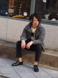 DUFFER CABLE KNIT DOWN JACKETでコーディネート！
