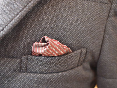メランジジャカードニットジャケットブルゾン/MEN’S MELROSE(メンズメルローズ)