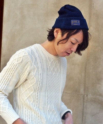 クリスマスギフトにもおすすめ！INDIGO KNIT CAP：インディゴニットキャップ/DUFFER(ダファー)