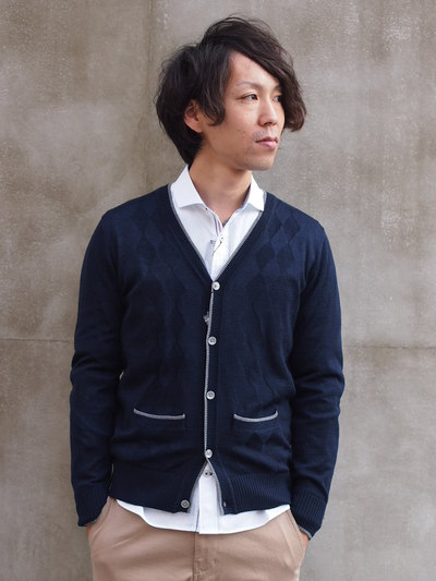 MEN’S MELROSE COMFORT DRESS マシーンウォッシャブルカーディガンでコーディネート!